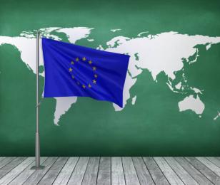 Image drapeau Europe monde